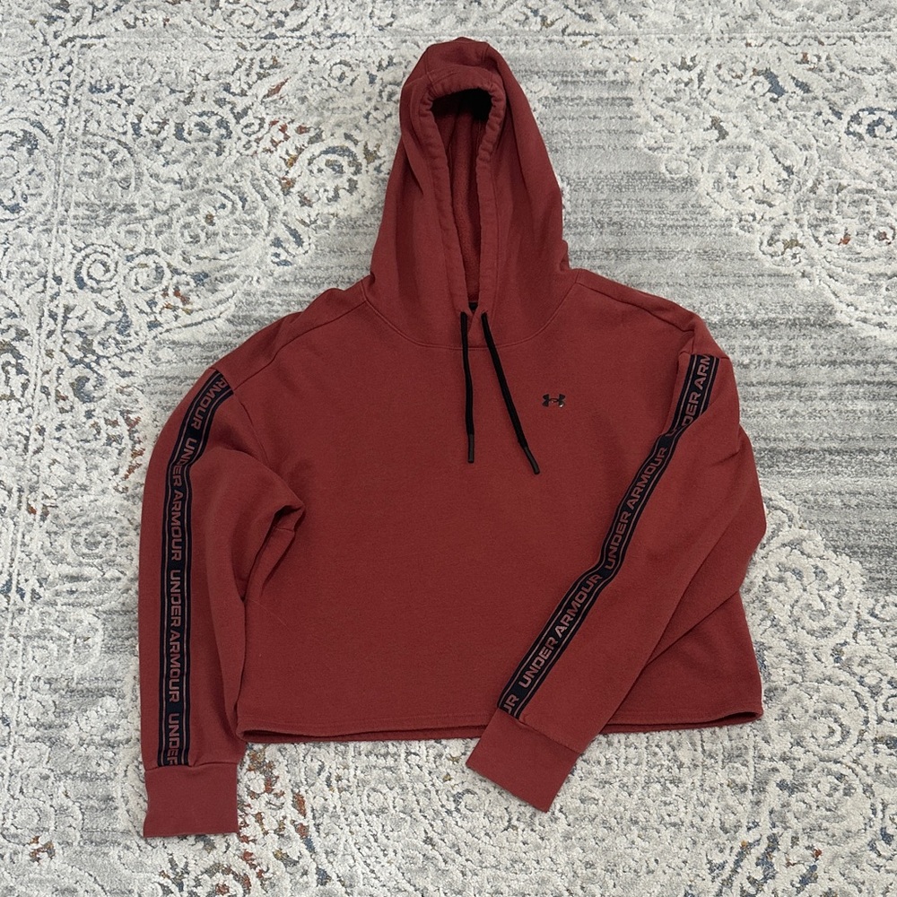 Under Armour Rust Color Hoodie with Black Details